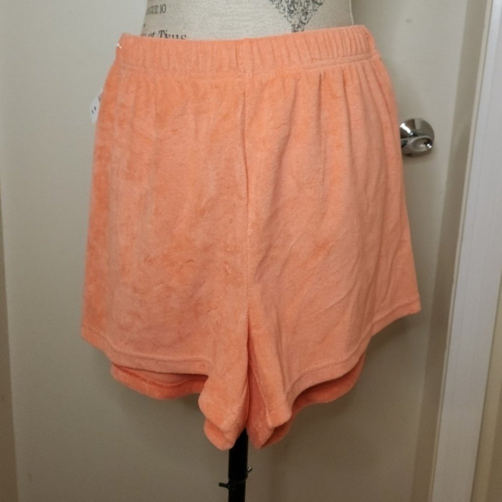 TNA Aritzia Towel Perfect neon shorts